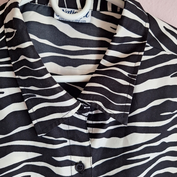 ZEBRA PRINT NATIONAL BLOUSE - Picture 12 of 12